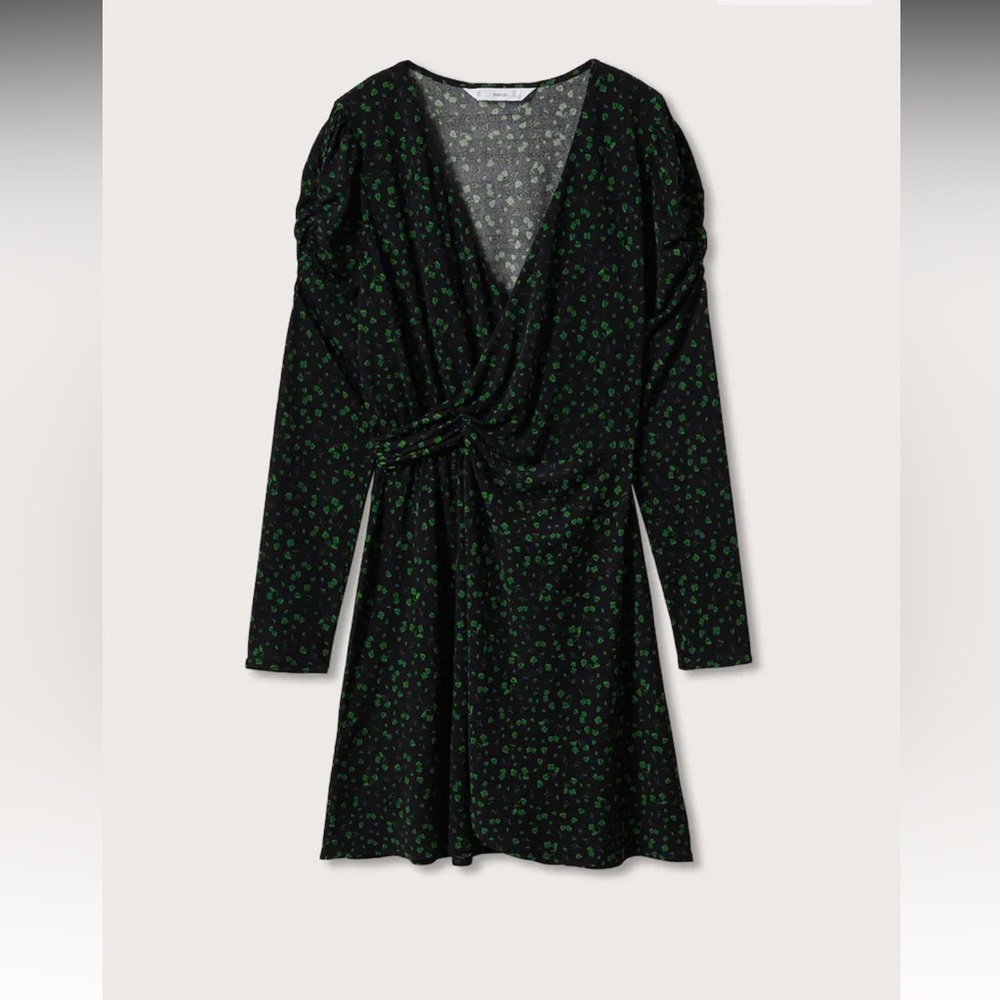 Patterned Wrap Dress